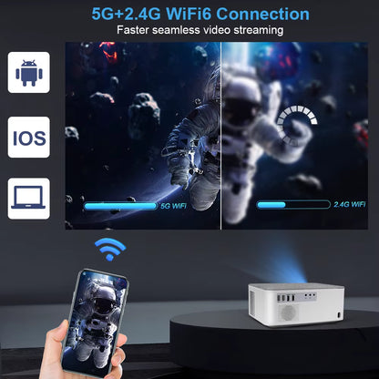 Portable Mini Projector TD92 Pro FHD 1080P Full HD Beam 4K Video Wifi Android Projector Td92Pro 3D Movie Home Theater