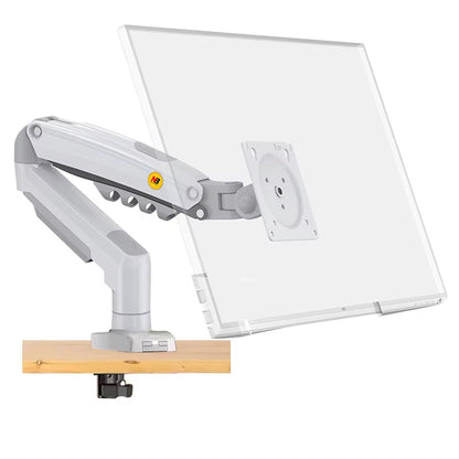 NB NEW F80 17-30" 2-9Kg Dual Arm Air Press Gas Spring Vesa 100X100 Monitor Desk Mount Stand Clamp Grommet Base PC Desk Holder
