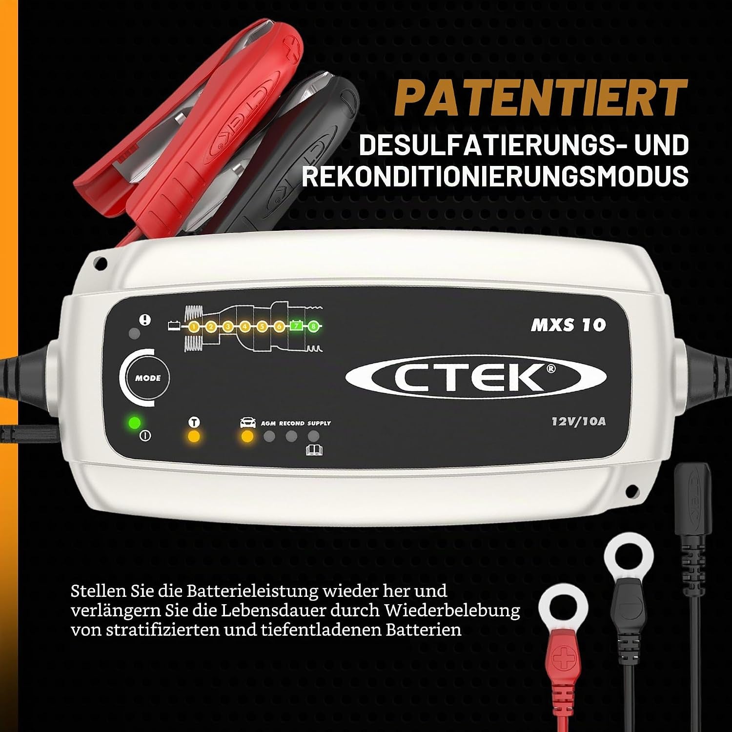 CTEK Multi MXS 10 10A 12V 8-Stufiges Batterieladegerät Conditioner