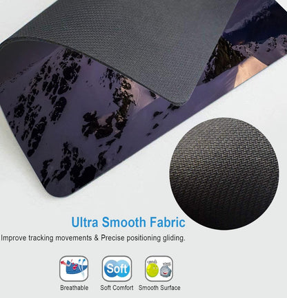 Custom Square Night Starry Mouse Pad, Unique Design Anti-Slip Rubber Base for Desktop and Laptop
