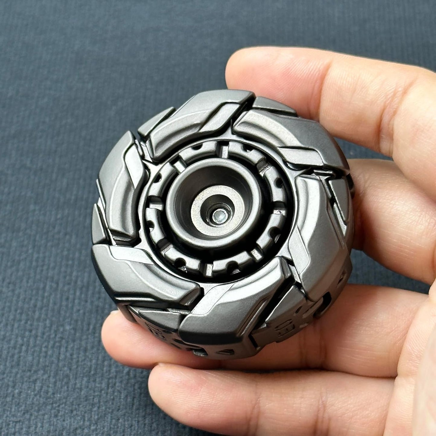 EDC Fidget Sliders Open Armor Spinning Topfidget Toys Stress Relief for Adults Magnetic Metal