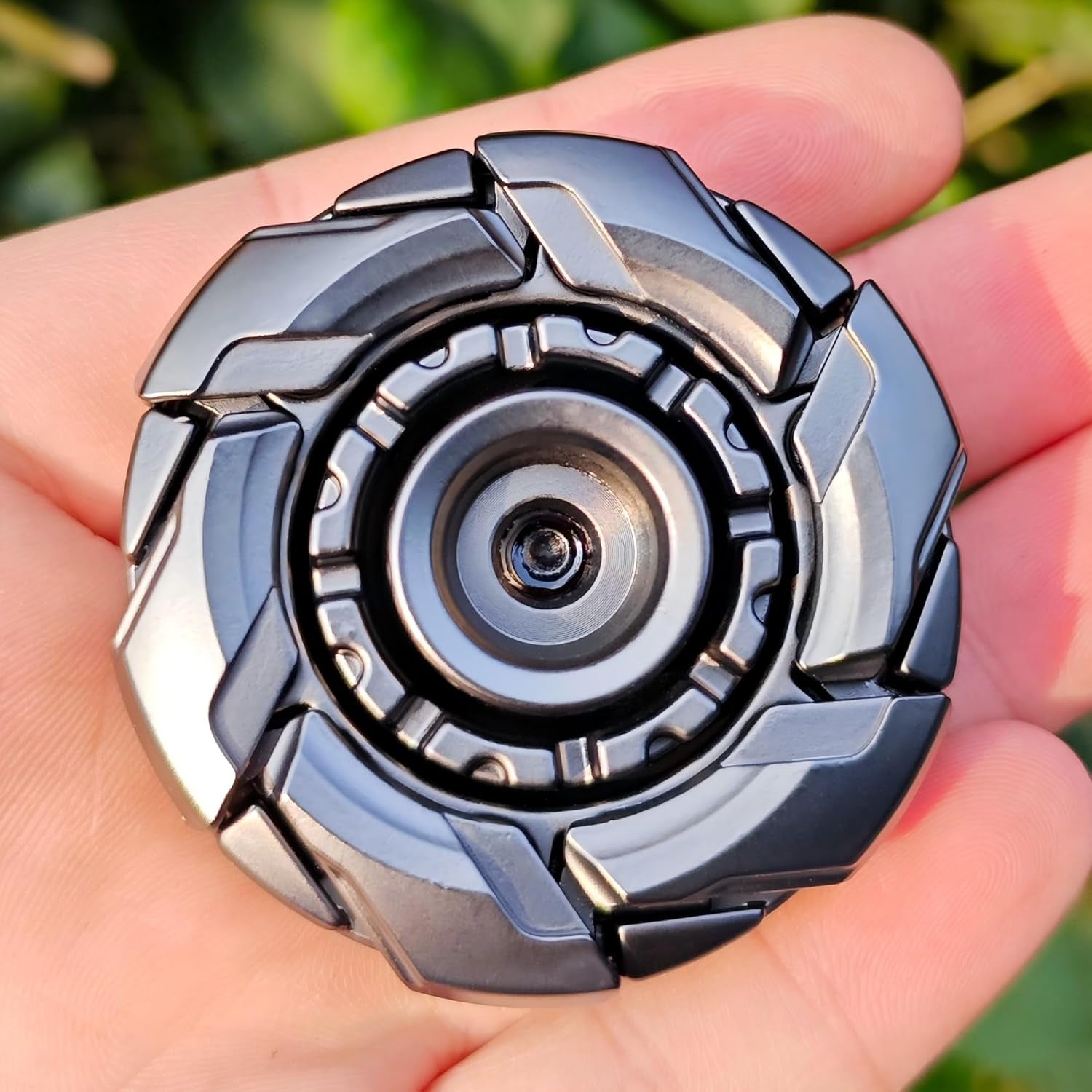 EDC Fidget Sliders Open Armor Spinning Topfidget Toys Stress Relief for Adults Magnetic Metal