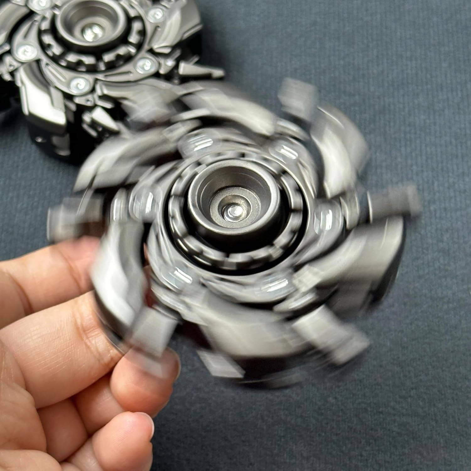 EDC Fidget Sliders Open Armor Spinning Topfidget Toys Stress Relief for Adults Magnetic Metal