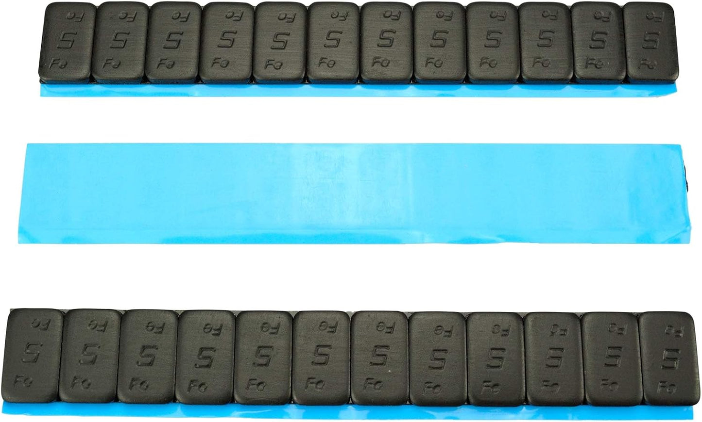 HASKYY 420G Auswuchtgewichte I 7X Klebegewichte 60G I Kleberiegel SCHWARZ 12X5G I Gewichte Für Modellbau I Stahlgewichte Mit ABRISSKANTE I VERZINKT & Pulver-Kunststoff-Beschichtet