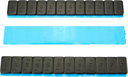 HASKYY 420G Auswuchtgewichte I 7X Klebegewichte 60G I Kleberiegel SCHWARZ 12X5G I Gewichte Für Modellbau I Stahlgewichte Mit ABRISSKANTE I VERZINKT & Pulver-Kunststoff-Beschichtet