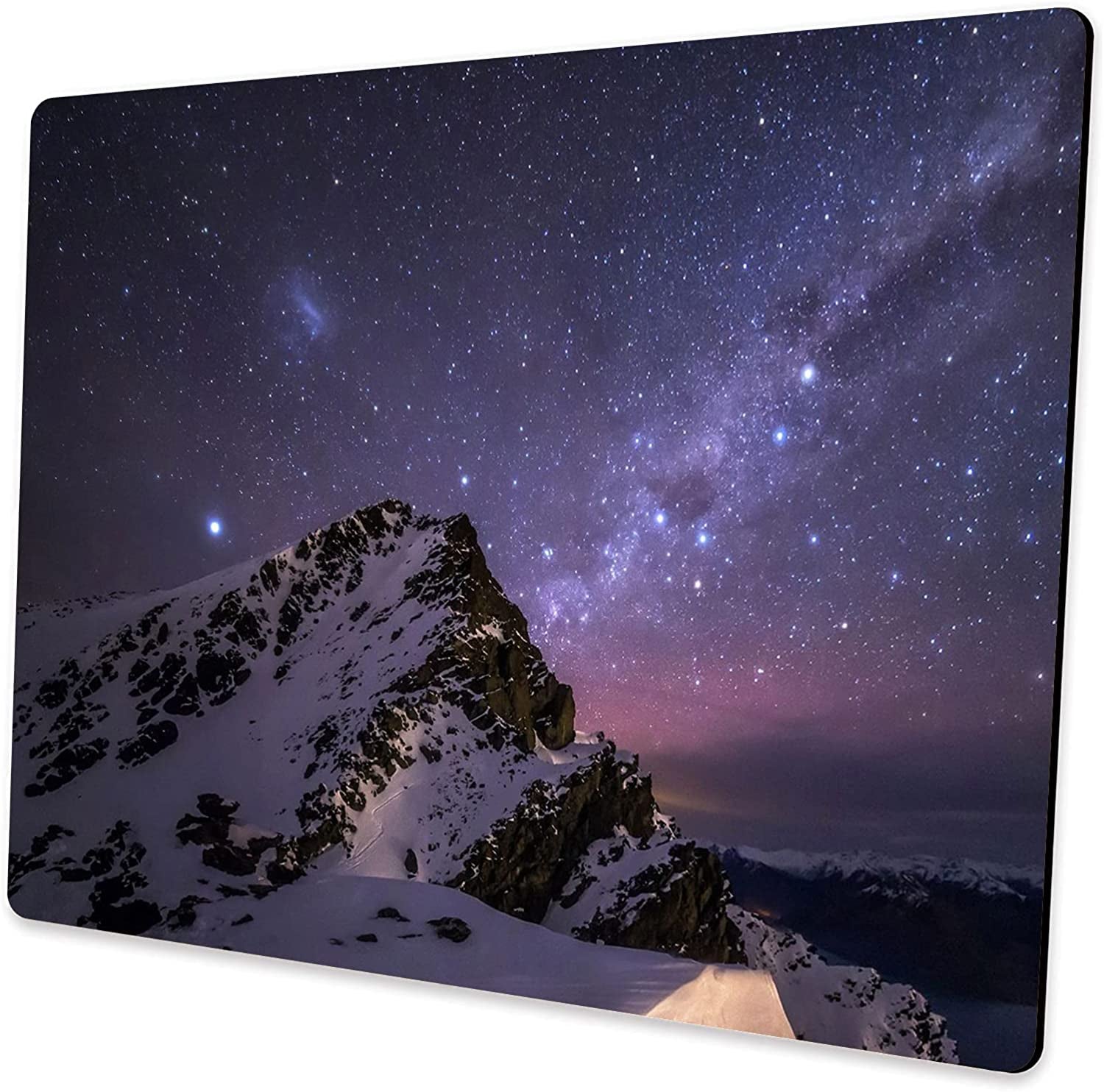 Custom Square Night Starry Mouse Pad, Unique Design Anti-Slip Rubber Base for Desktop and Laptop