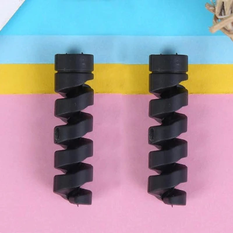 Spiral Cable Protector Data Line Silicone Bobbin Winder Protective for Iphone Samsung Android USB Charging Earphone Case Cover