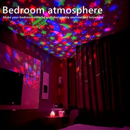 Magic Ball Star Projector Night Light Christmas USB Moon Lamp LED Starry Sky Galaxy Effect Room Decorations Ambient Light